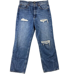 BDG Jeans Men's 31 Blue Relaxed Straight Distressed